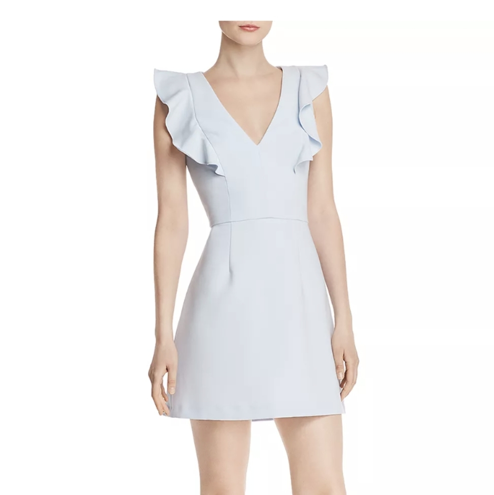 French Connection Whisper Ruffled Dress